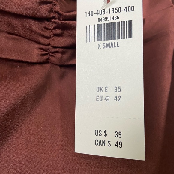 Abercrombie and Fitch Satin Cami - BROWN - XS - Picture 3 of 5